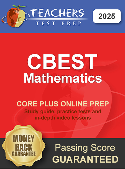 CBEST Mathematics Prep: CBEST Study Guide, Practice Tests & In-Depth ...