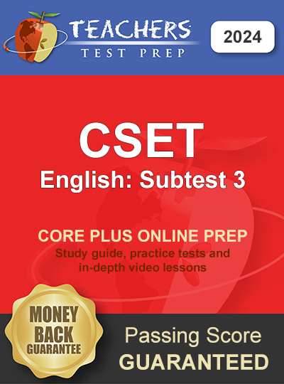 CSET English Subtest 3 Study Guide