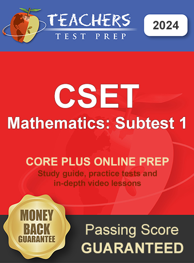 CSET Mathematics Subtest 1 Study Guide